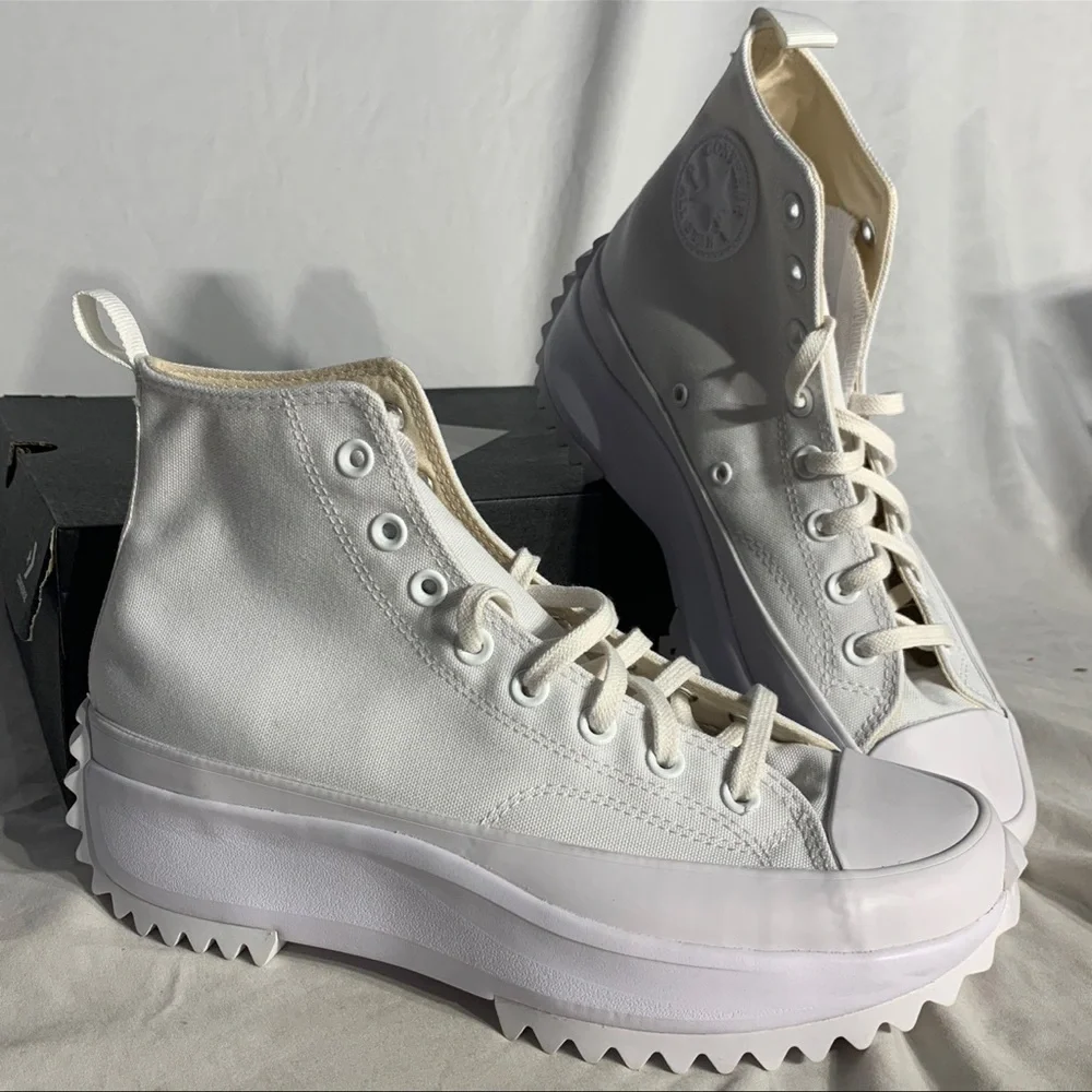 Converse Run Star Hike Chunky‎ White High-Top Men’s Sneakers Casual Streetwear - Picture 6 of 8